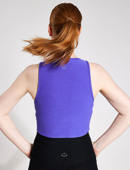Beyond Yoga Spacedye Motivate Cropped Tank - Ultra Violet Heatherimages2- The Sports Edit