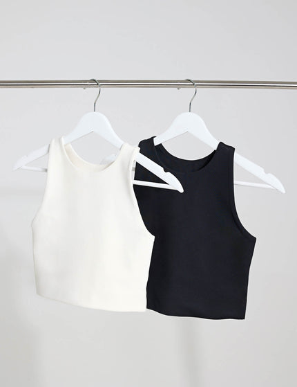 Girlfriend Collective The Dylan Bra Starter Set - Ivory / Blackimages1- The Sports Edit