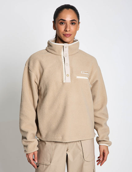 Columbia Helvetia II Cropped Sherpa Half Snap Fleece - Ancient Fossilimages1- The Sports Edit