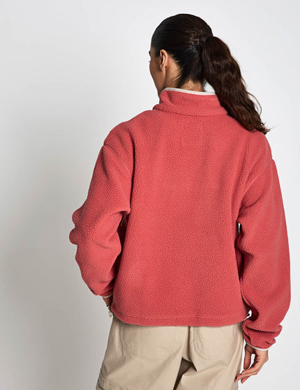 Columbia Helvetia II Cropped Sherpa Half Snap Fleece - Washed Redimages2- The Sports Edit