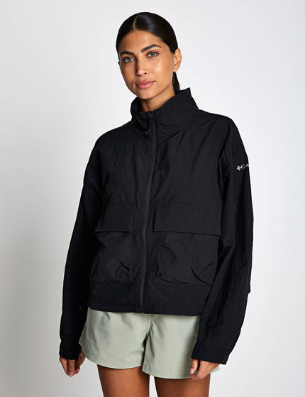 Columbia Paracutie Cropped Cargo Windbreaker - Blackimages1- The Sports Edit