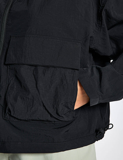 Columbia Paracutie Cropped Cargo Windbreaker - Blackimages3- The Sports Edit