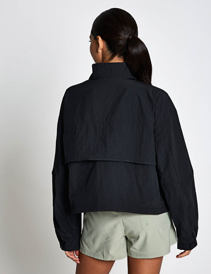 Columbia Paracutie Cropped Cargo Windbreaker - Blackimages2- The Sports Edit