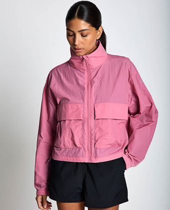 Paracutie Cropped Cargo Windbreaker - Rosette