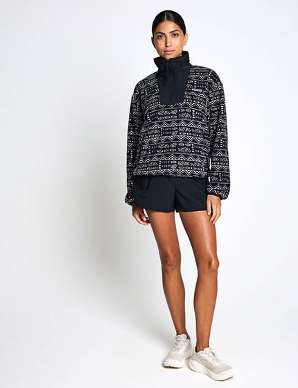 Columbia Sequoia Grove Printed Half Zip Fleece - Black/Horizonsimages6- The Sports Edit