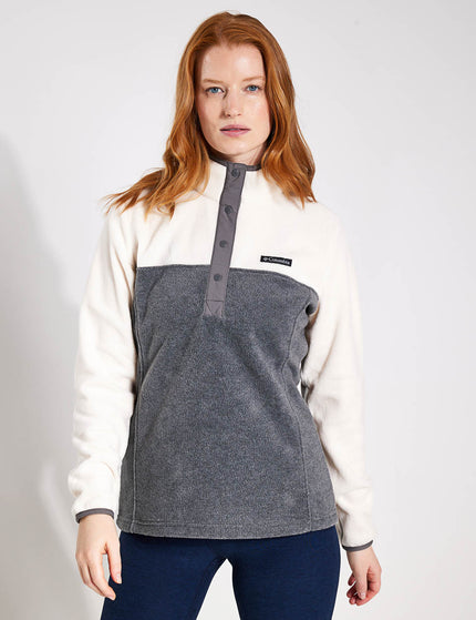 Columbia Benton Springs Half Snap Pullover - City Grey Heather/Chalkimages1- The Sports Edit