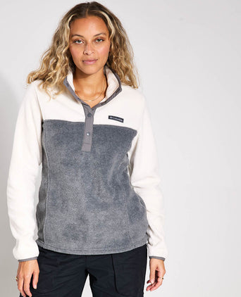 Benton Springs Half Snap Pullover - City Grey Heather/Chalk