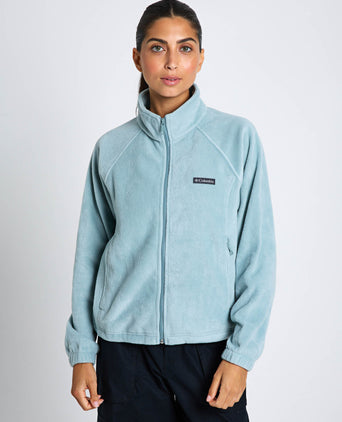 Benton Springs Relaxed Full Zip Fleece Jacket - Crushed Blue