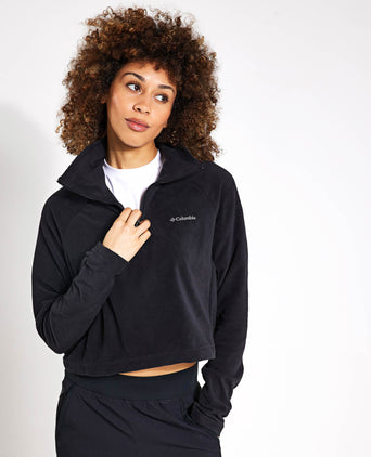 Glacial II Casual Cropped Fleece - Black