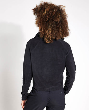 Glacial II Casual Cropped Fleece - Black