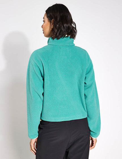 Columbia Helvetia II Cropped Sherpa Half Snap Fleece - Tealimages2- The Sports Edit
