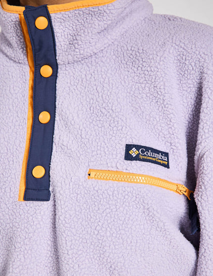 Columbia Helvetia II Cropped Sherpa Half Snap Fleece - Lavender Pearlimages3- The Sports Edit