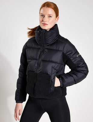 Leadbetter Point Sherpa Hybrid Puffer Jacket - Black