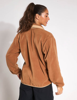 Sequoia Grove 1/2 Zip Fleece - Camel Brown