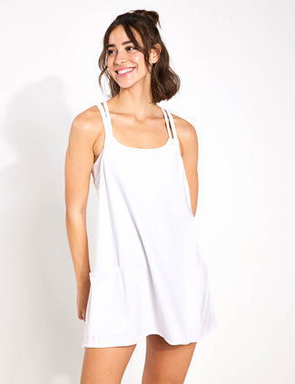 Hot Shot Mini Dress - White