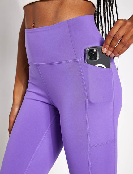 Girlfriend Collective High Waisted 7/8 Pocket Legging - Retro Violetimages3- The Sports Edit