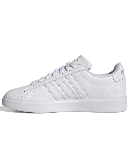 adidas Grand Court 2.0 Shoes - Cloud White/Gold Metallicimages3- The Sports Edit