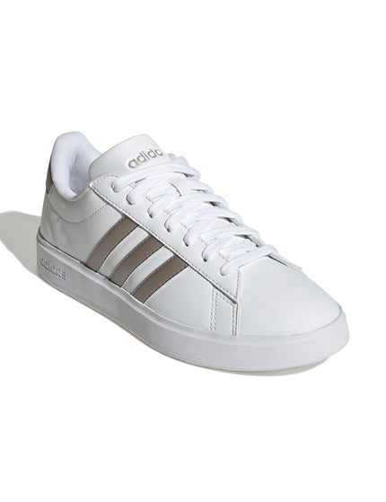 adidas Grand Court 2.0 Shoes - Cloud White/Platinum Metallicimages2- The Sports Edit