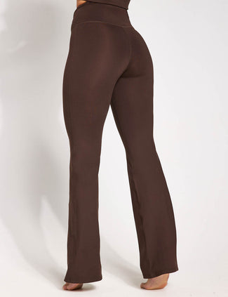 Compressive Flare Legging - Cocoa Bean