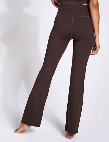 Girlfriend Collective Compressive Flare Legging - Cocoa Beanimages2- The Sports Edit
