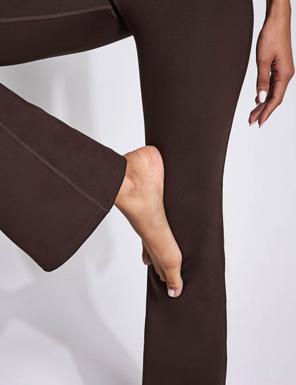 Girlfriend Collective Compressive Flare Legging - Cocoa Beanimages3- The Sports Edit