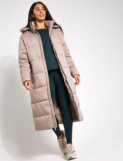Girlfriend Collective Long Puffer Jacket - Limestoneimages1- The Sports Edit