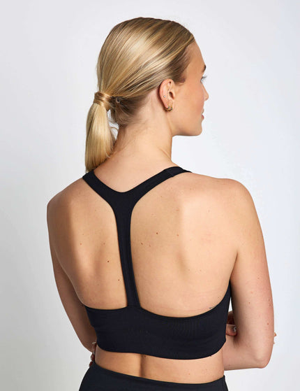 Girlfriend Collective Stevie Ballet Light Support Sports Bra - Blackimages2- The Sports Edit