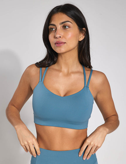 Girlfriend Collective Noah Strappy Bra - Waveimages1- The Sports Edit