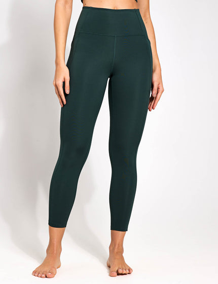 Girlfriend Collective High Waisted 7/8 Pocket Legging - Mossimages5- The Sports Edit