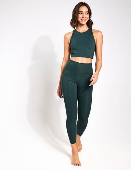 Girlfriend Collective High Waisted 7/8 Pocket Legging - Mossimages4- The Sports Edit