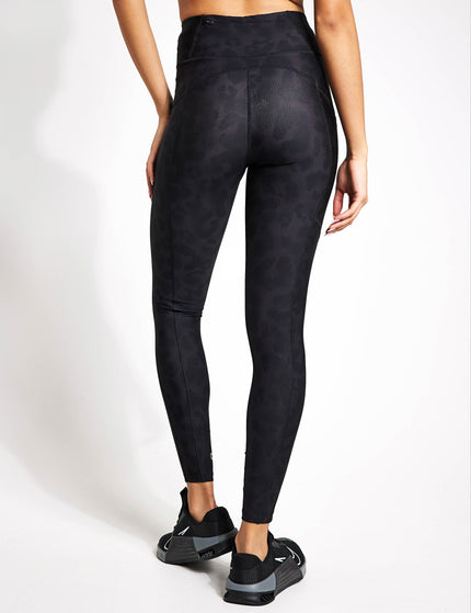 Goodmove Go Move Printed High Waisted Gym Leggings - Mono Animal Black Miximages2- The Sports Edit
