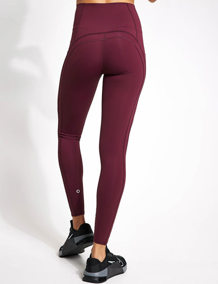 Goodmove Go Perform Sculpting Gym Leggings - Burgundyimages4- The Sports Edit