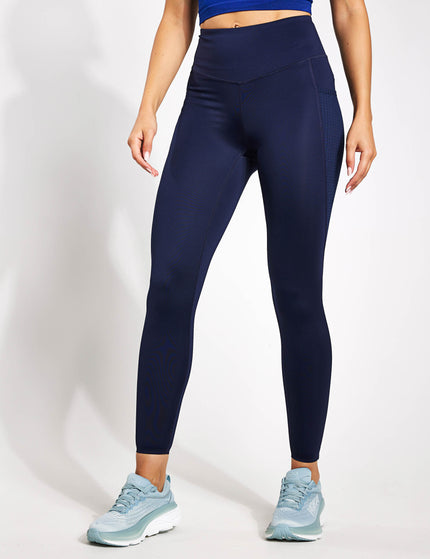 Goodmove Go Train Mesh High Waisted Gym Legging - Navyimages1- The Sports Edit