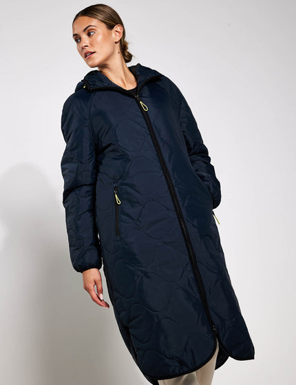 Goodmove Stormwear Fleece Lined Longline Parka - Midnight Navyimages3- The Sports Edit