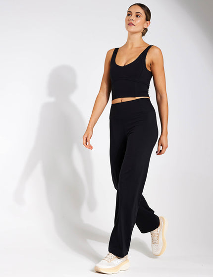 Goodmove Straight Leg Yoga Joggers - Blackimages4- The Sports Edit