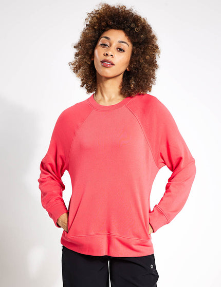 Goodmove Cotton Rich Crew Neck Sweatshirt - Strawberryimages1- The Sports Edit