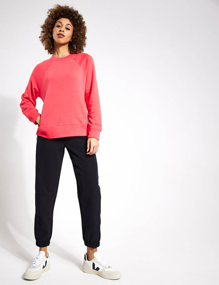 Goodmove Cotton Rich Crew Neck Sweatshirt - Strawberryimages4- The Sports Edit