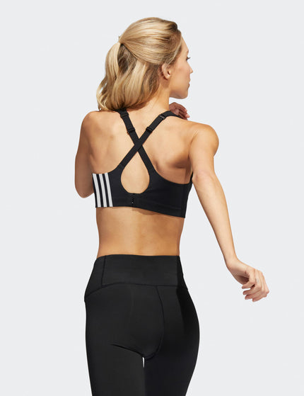 adidas TLRD Impact Training High-Support Bra - Black/Whiteimages2- The Sports Edit