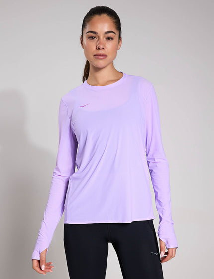 HOKA Airolite Run Long Sleeve - Aster Flowerimages5- The Sports Edit