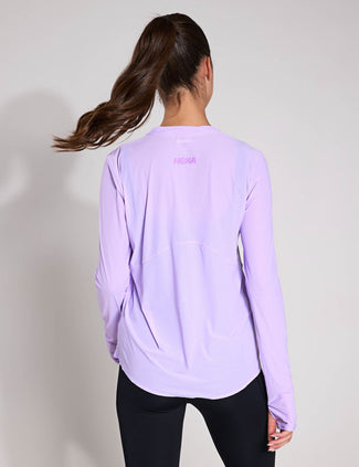 Airolite Run Long Sleeve - Aster Flower