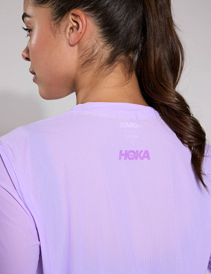 HOKA Airolite Run Long Sleeve - Aster Flowerimages4- The Sports Edit