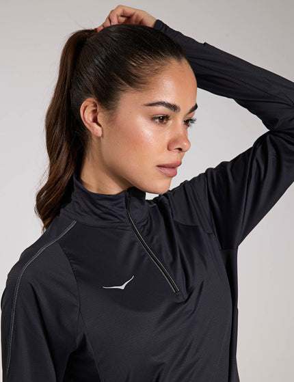 HOKA GlideTech Quarter Zip - Blackimages3- The Sports Edit