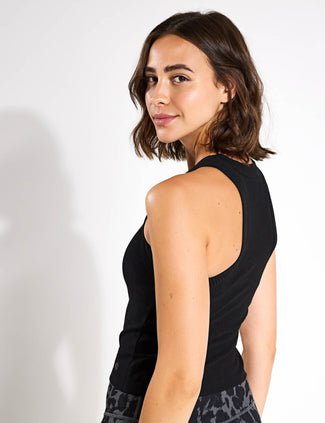 Harmony Tank Top - Black Rib