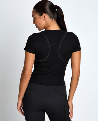 Ruby Air-Core Long Tee - Black
