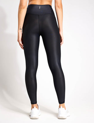 Zephyr Legging - High Shine Tarmac Black