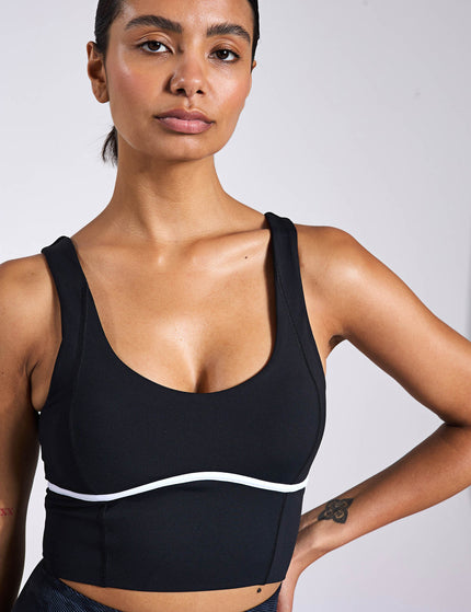 Lilybod Ava Sports Bra - Tarmac Black/Whiteimages3- The Sports Edit