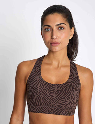 Frankie Cloud-Core Sports Bra Printed - Mousse