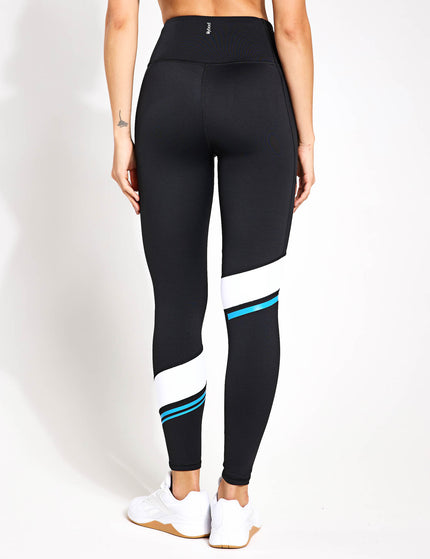 Lilybod Hannah Full Length Legging - Black/Bright Blueimages2- The Sports Edit