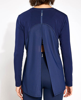 Kendall Long Sleeve Top - Navy