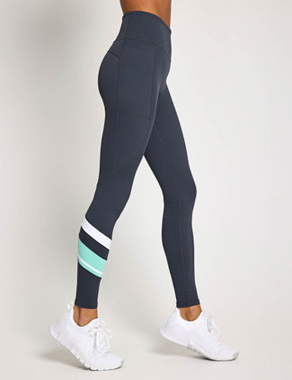 Limitless Legging - Charcoal/Teal